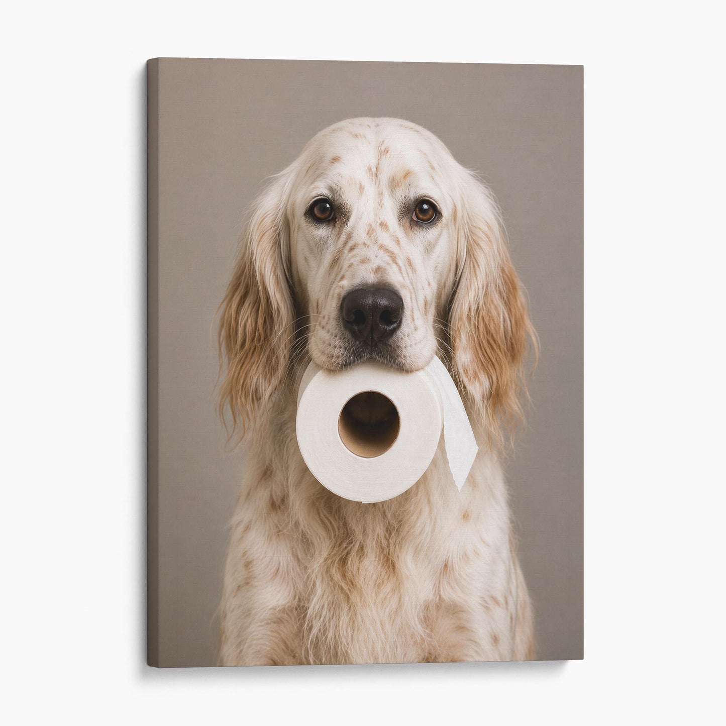 English Setter Dog Toilet Paper