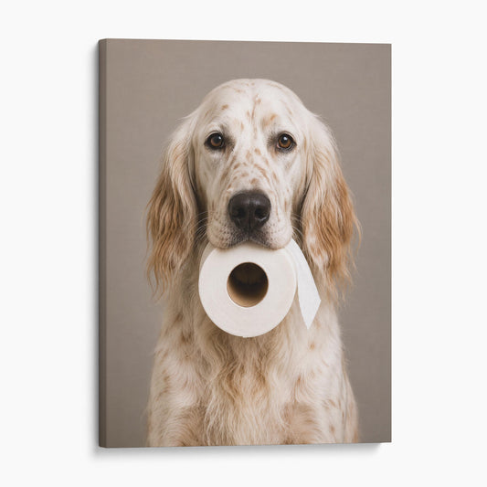 English Setter Dog Toilet Paper