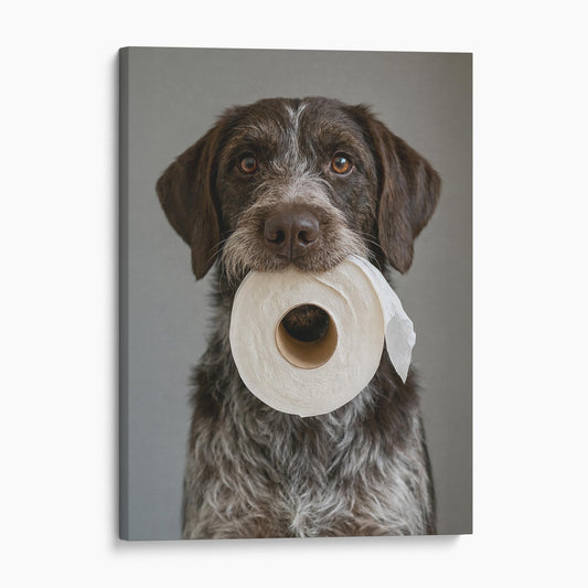 German Wirehaired Pointer Dog Toilet Paper