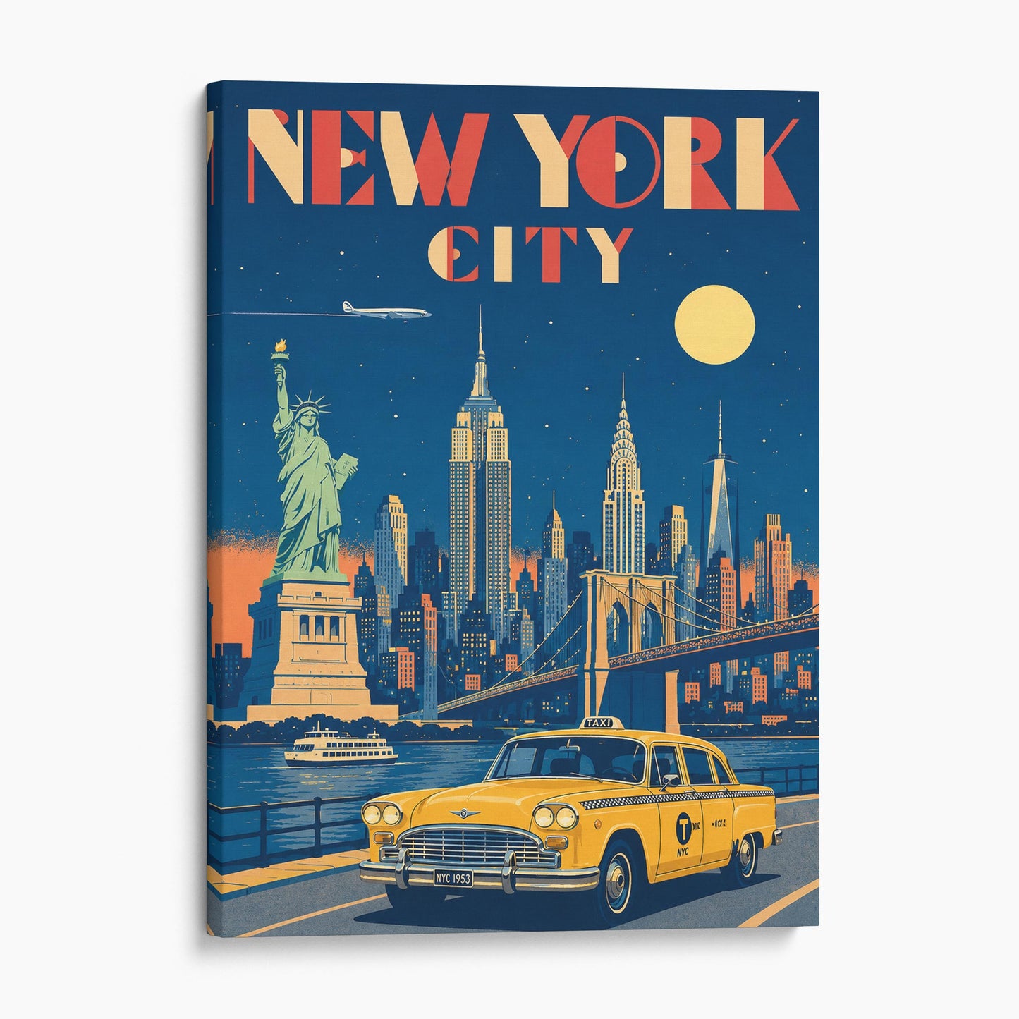 New York City Vintage Travel Poster
