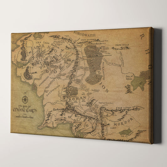 The Lord Of The Rings: Map of Middle Earth