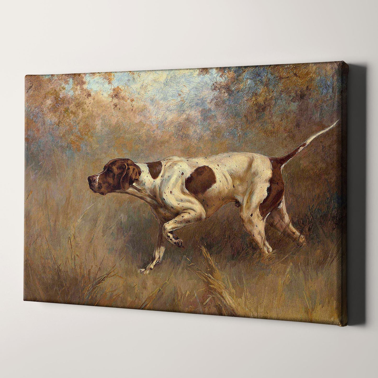 On Point - English Pointer Dog