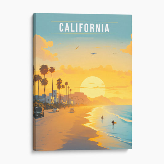 California Vintage Travel Poster