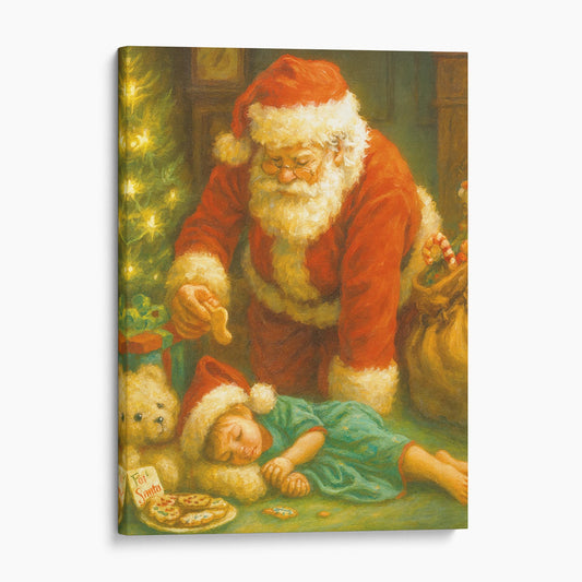 Santa Claus Eating Cookies
