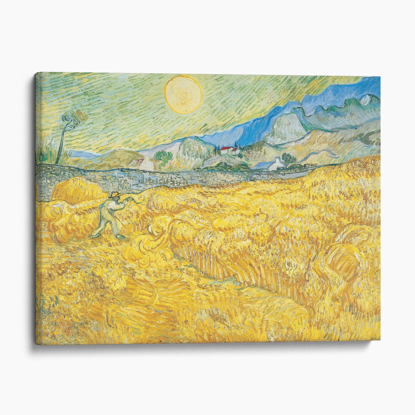 Wheat Field Behind Saint-Paul Hospital with a Reaper - Vincent van Gogh