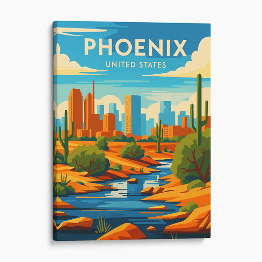 Phoenix Vintage Travel Poster