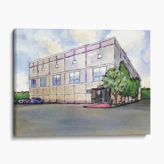 The Office Watercolor Painting