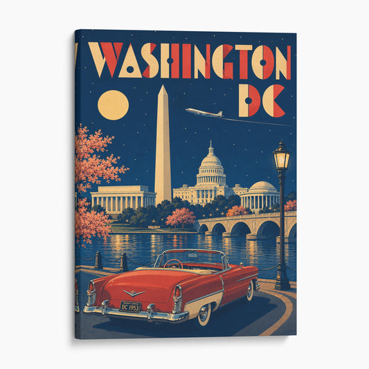 Washington DC Vintage Travel Poster