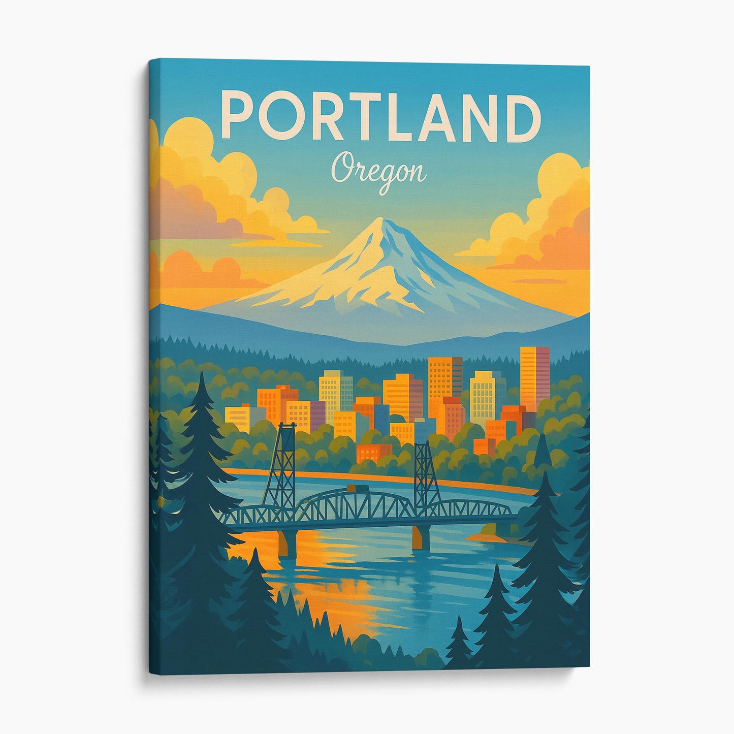 Portland Oregon Travel Poster