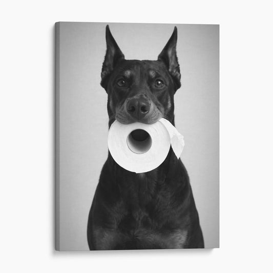 Doberman Pinscher Dog Toilet Paper