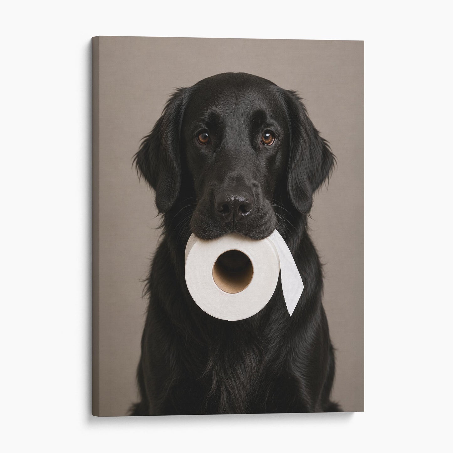 Flat-Coated Retriever Dog Toilet Paper