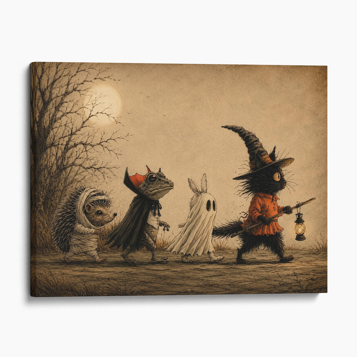 Moonlit Halloween Friends