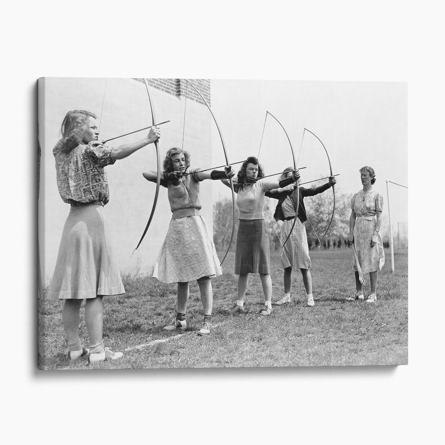 Women's Archery Lesson, Massachusetts 1940