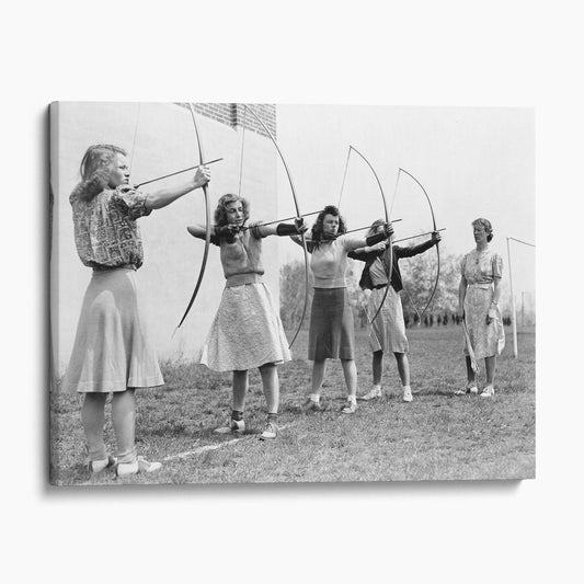 Women's Archery Lesson, Massachusetts 1940