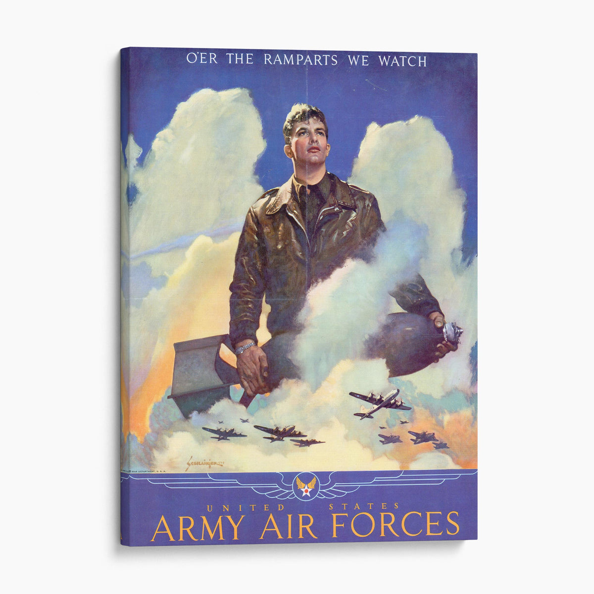 Oer The Ramparts We Watch World War Two Poster