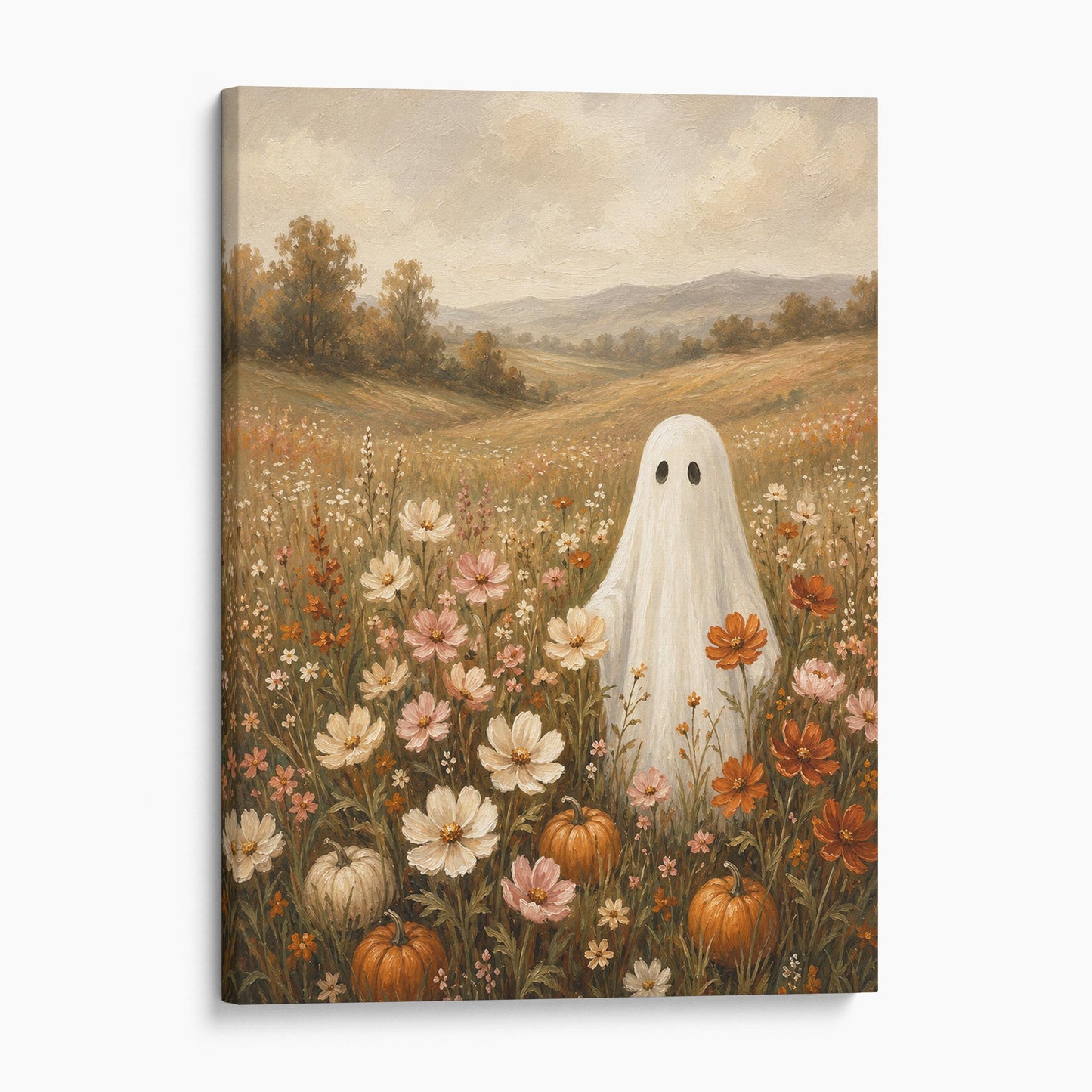 Cute Ghost in Wildflowers