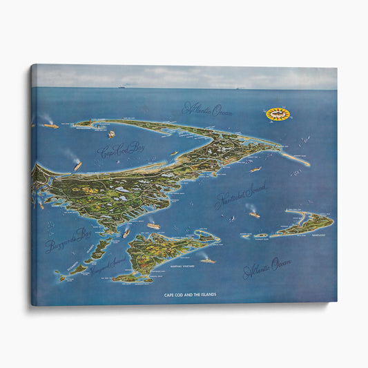 Map of Cape Cod and the Islands