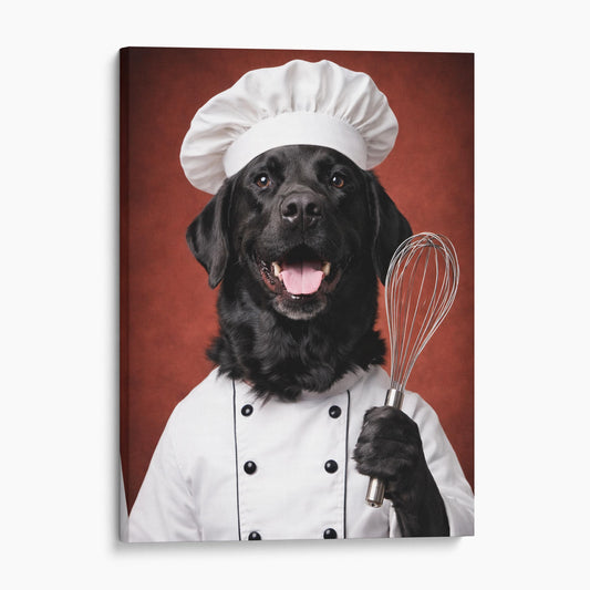 Black Labrador Kitchen Chef Dog