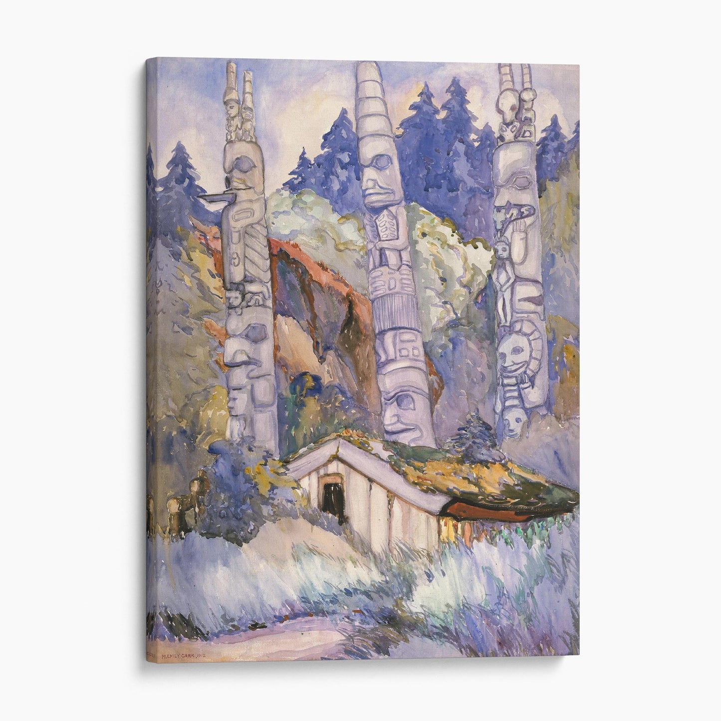 Haida Totems, Cha-atl, Queen Charlotte Island - Emily Carr