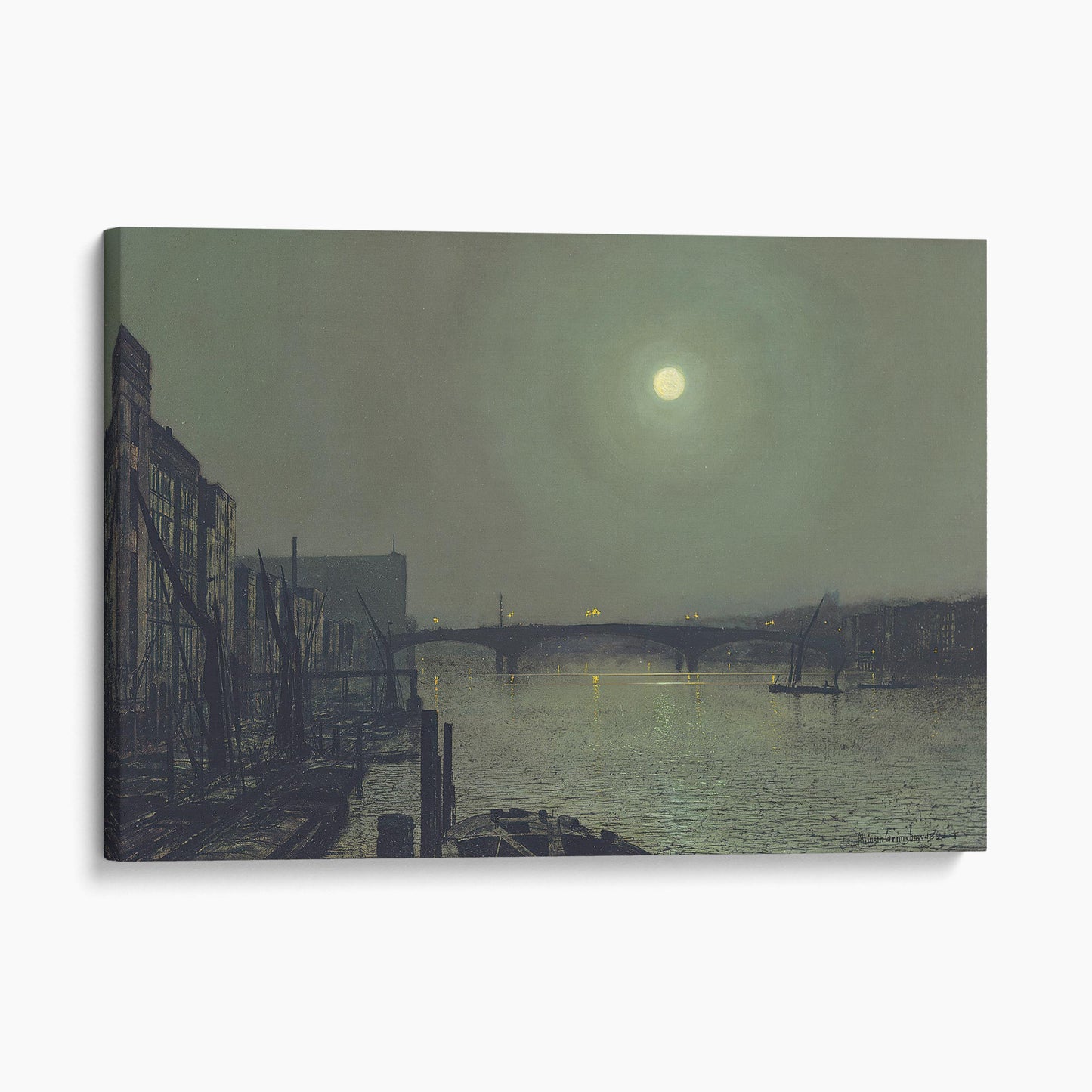 Southwark Bridge from Blackfriars (1882) - John Atkinson Grimshaw