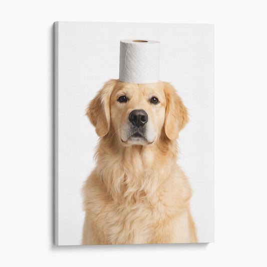 Golden Retriever Dog Toilet Paper
