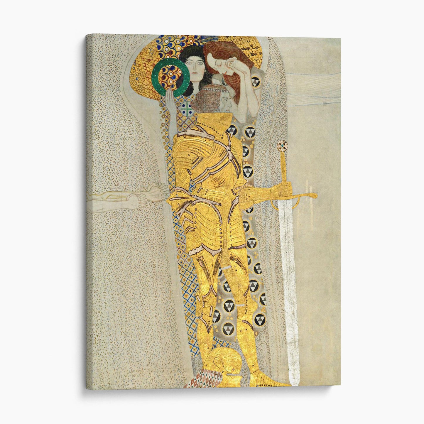Detail Of The Knight, Beethoven Frieze, 1902 by Gustav Klimt