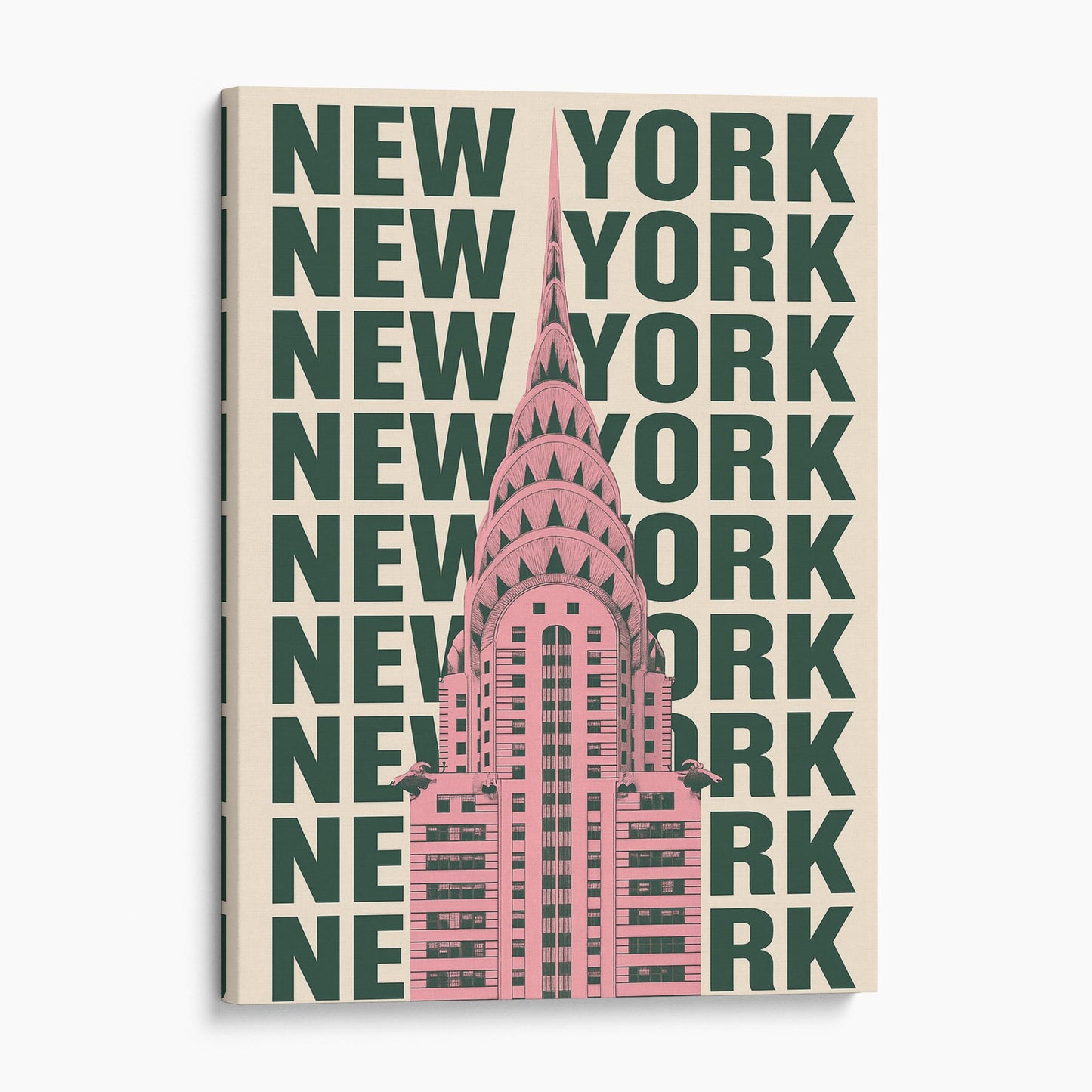 New York City Retro Chrysler Building Poster