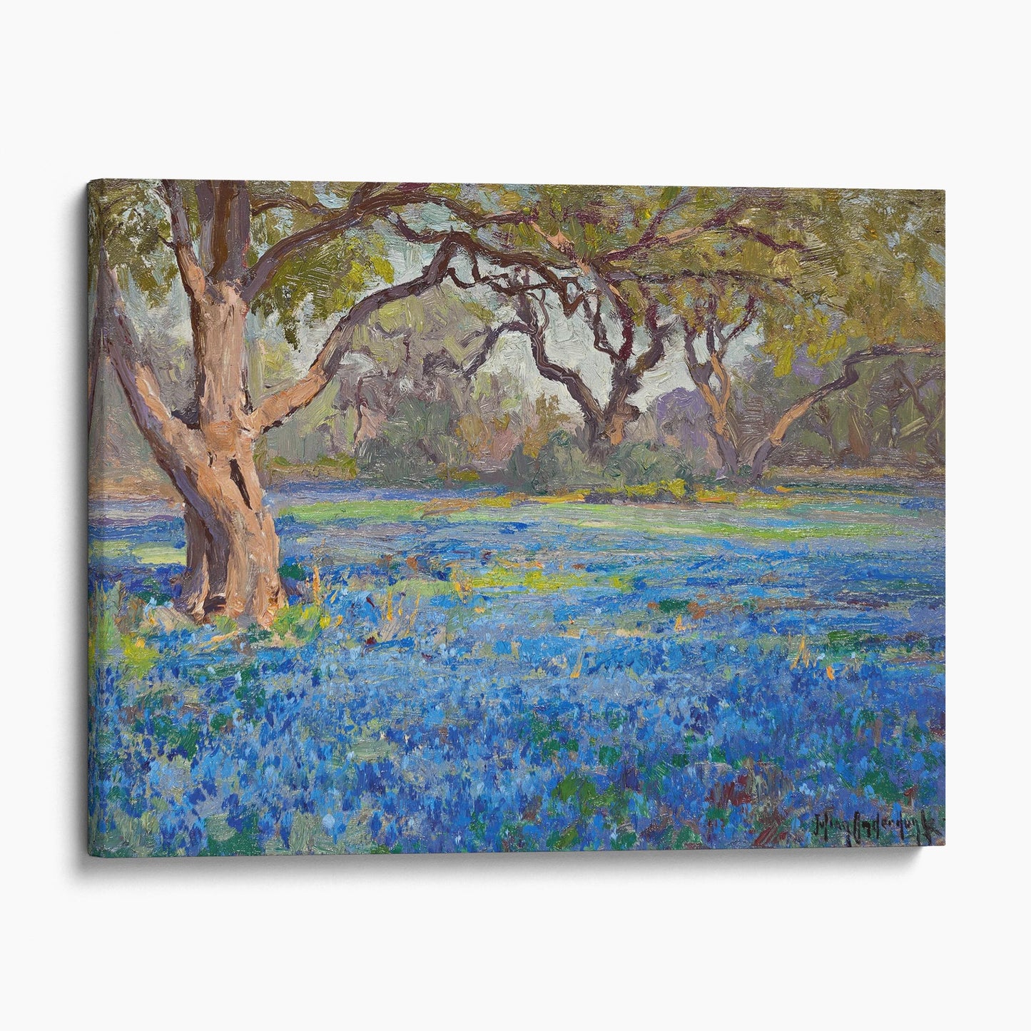 A Field of Blue Bonnets at Alamo Heights, 1919 by Julian Onderdonk