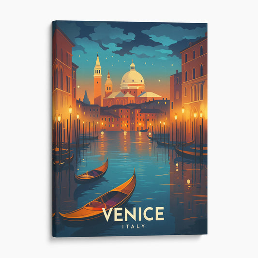 Venice Italy Vintage Travel Poster
