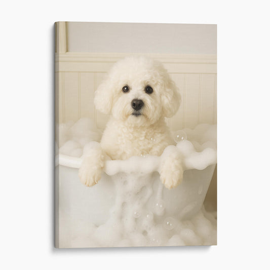Bichon Frise Dog Bubble Bath