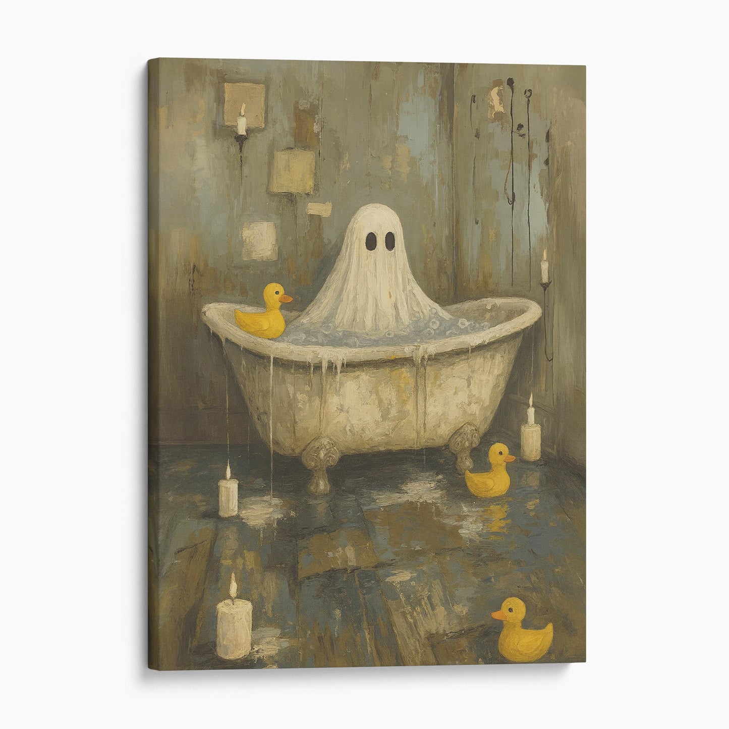 Ghost In The Bathtub With Rubber Duckies