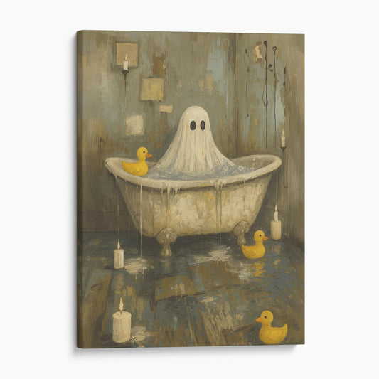 Ghost In The Bathtub With Rubber Duckies