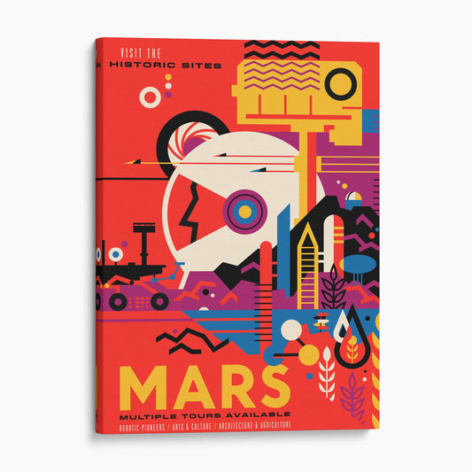 Mars NASA Travel Poster