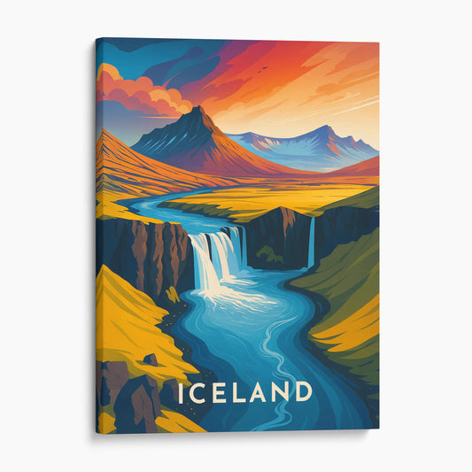Iceland Travel Poster