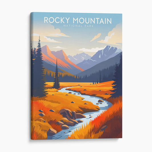 Rocky Mountain Travel Poster
