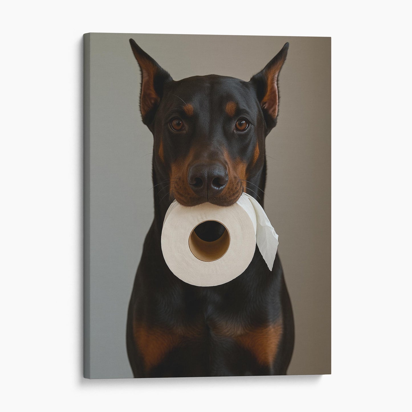 Dobermann Dog Toilet Paper