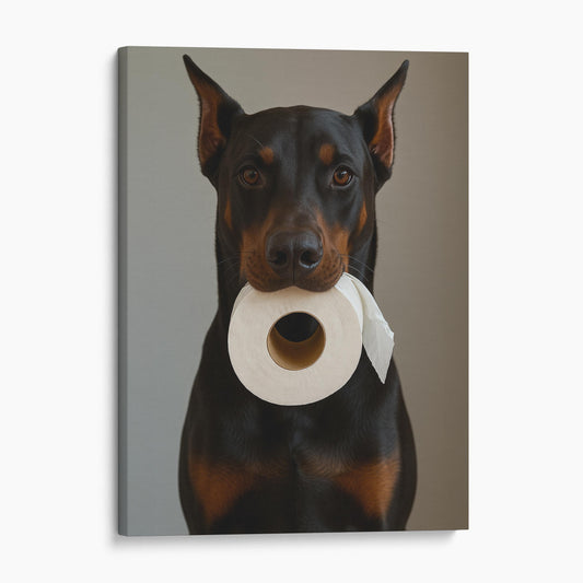 Dobermann Dog Toilet Paper