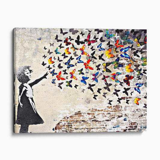 Banksy Butterfly Girl