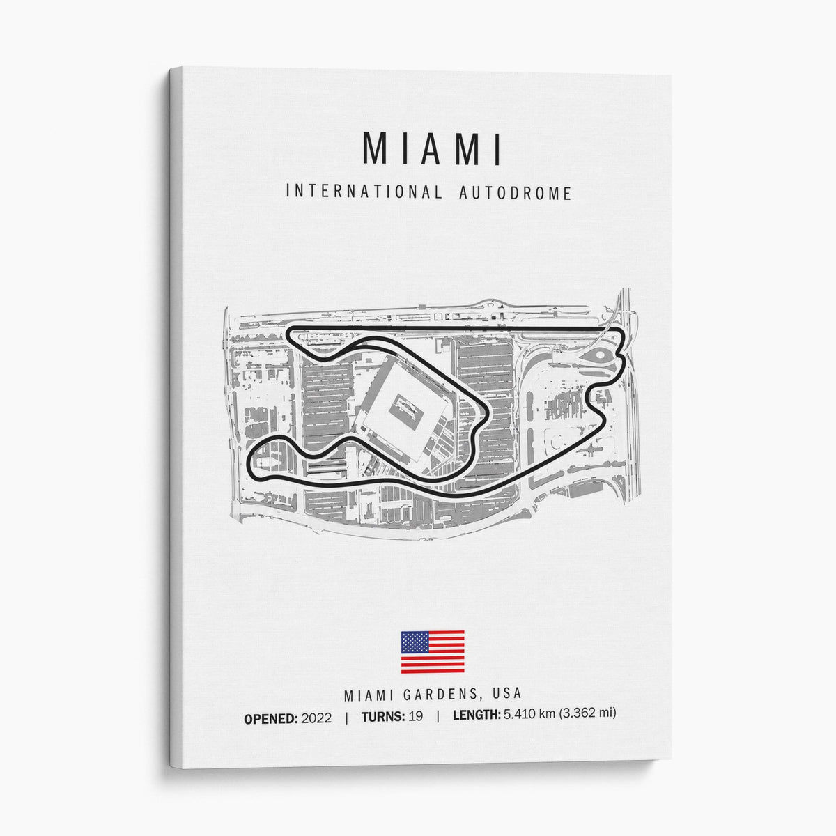 Miami Grand Prix Race Track Map