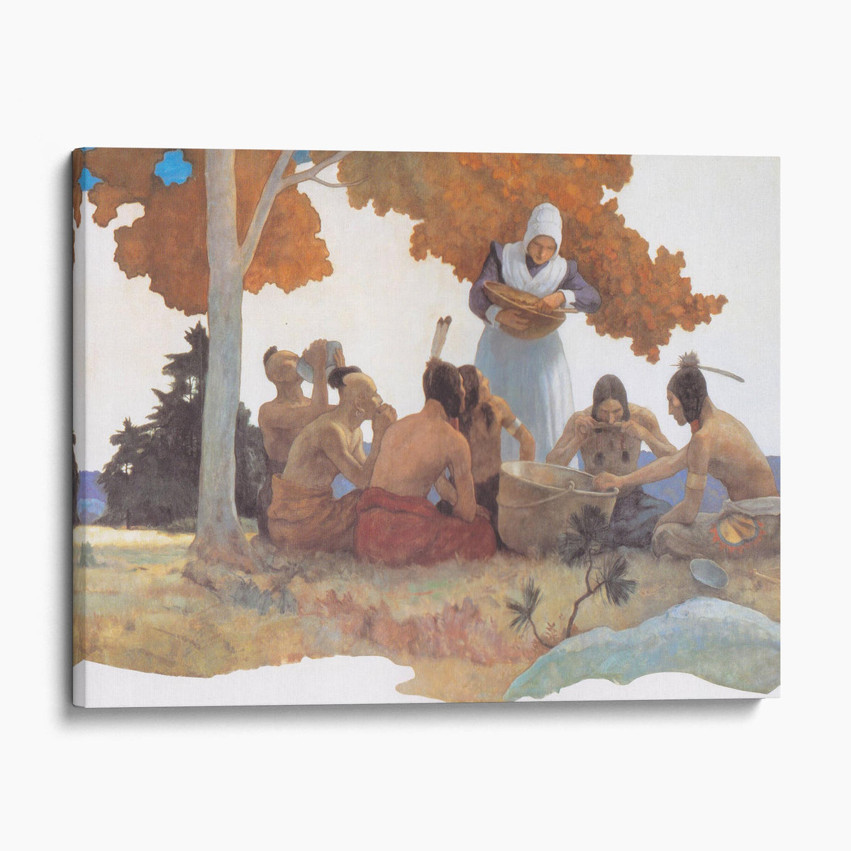 Thanksgiving with Indians - NC Wyeth