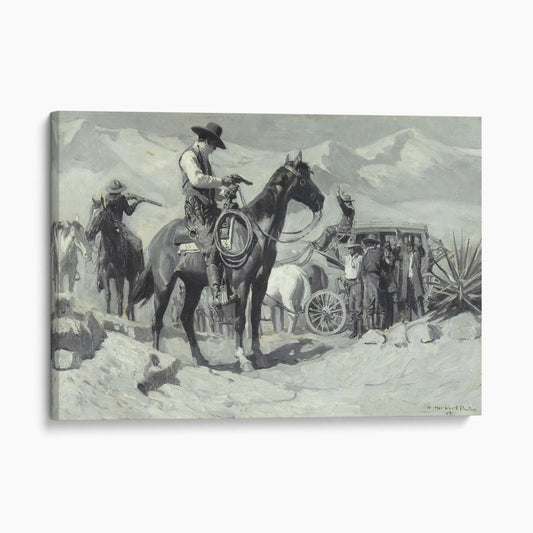 The Stagecoach Robbery, 1909 by W Herbert Dunton