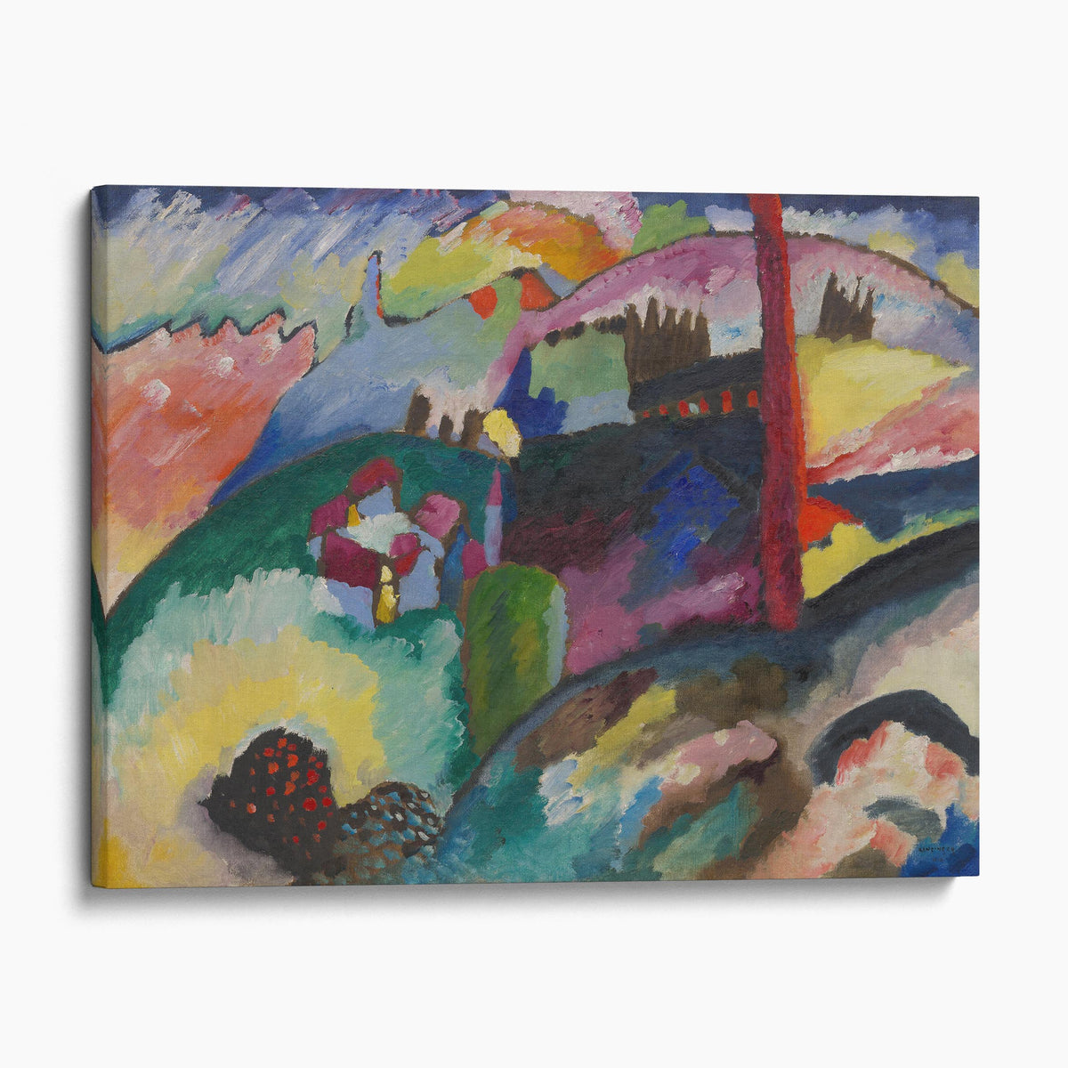 Landscape with Factory Chimney, 1910 - Kandinsky