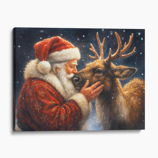 Santa And Reindeer