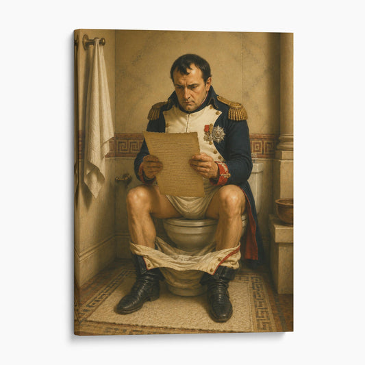 Napoleon Bonaparte Reading On The Toilet