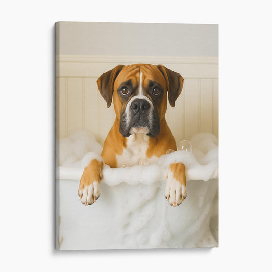 Boxer Dog Bubble Bath