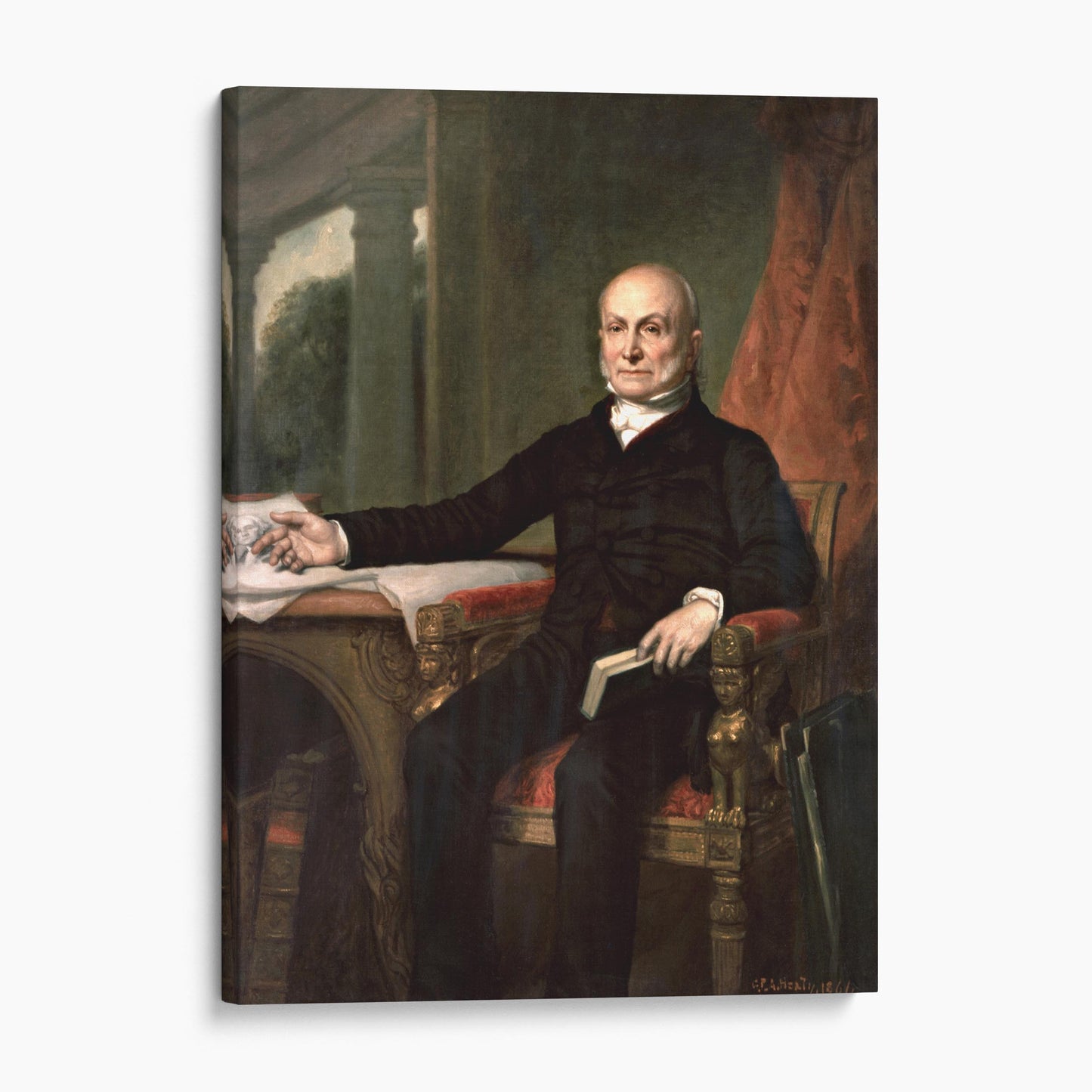John Quincy Adams Portrait 1858 by George P.A. Healy