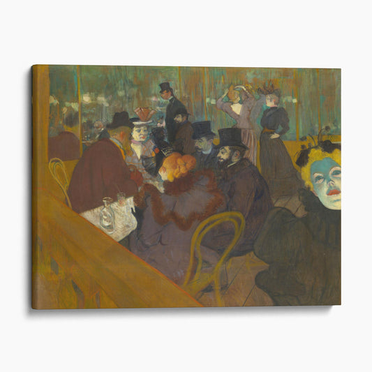 At the Moulin Rouge by Henri de Toulouse-Lautrec