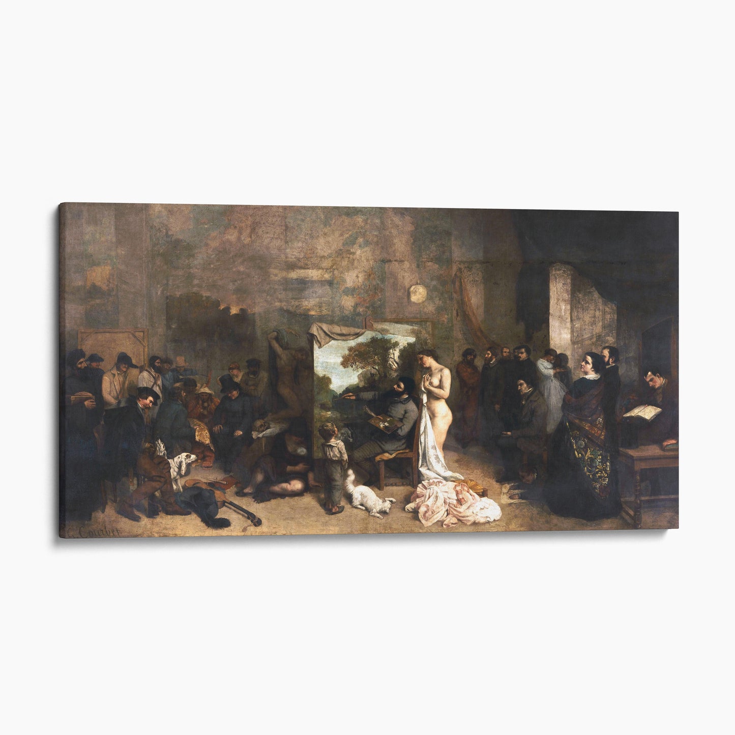 The Artist's Studio 1855 by Gustave Courbet