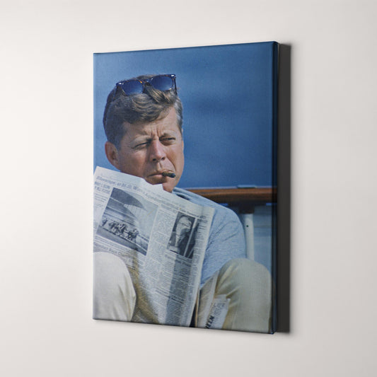 John F Kennedy (JFK) Smoking A Cigar, Cape Cod