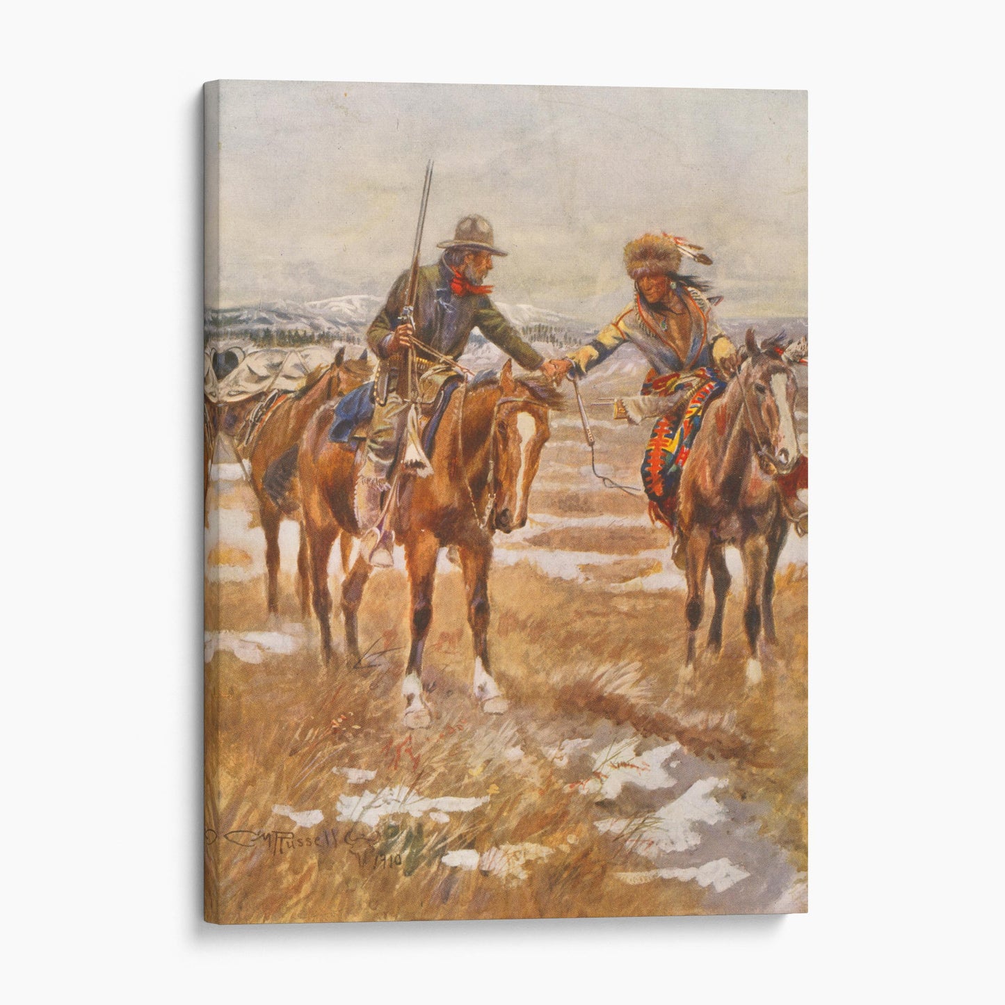 The Meeting by Charles M Russell